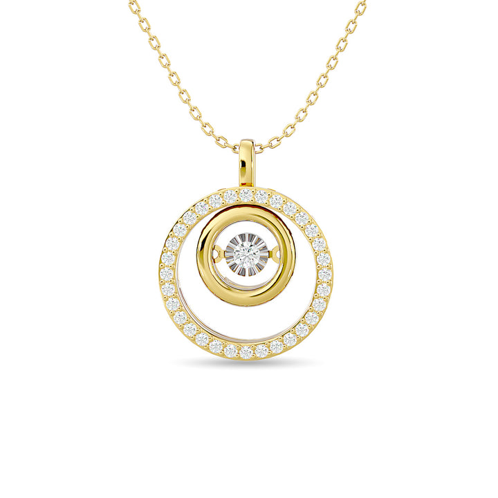 Diamond 1/4 Ct.tw Fashion Pendant in 14K Yellow Gold
