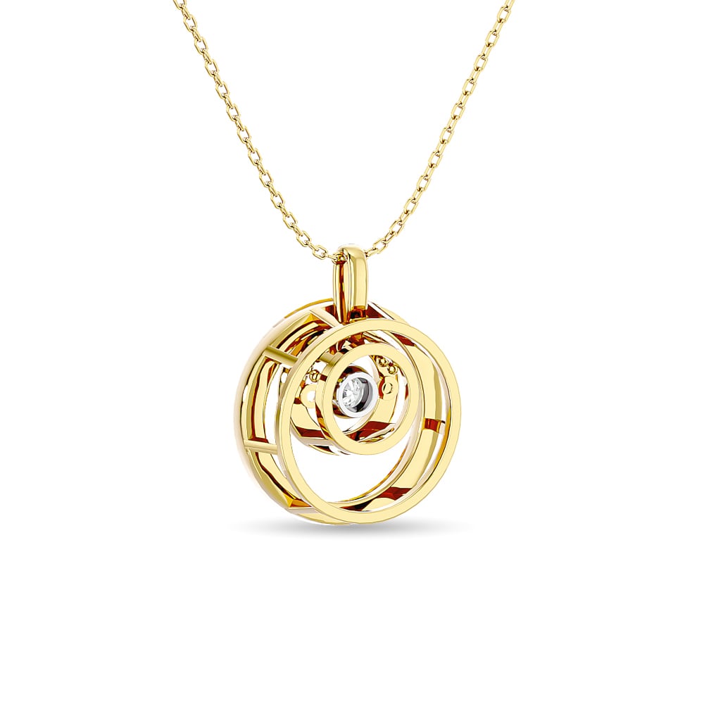 Diamond 1/4 Ct.tw Fashion Pendant in 14K Yellow Gold