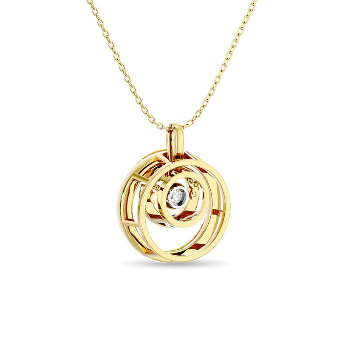 Diamond 1/4 Ct.tw Fashion Pendant in 14K Yellow Gold