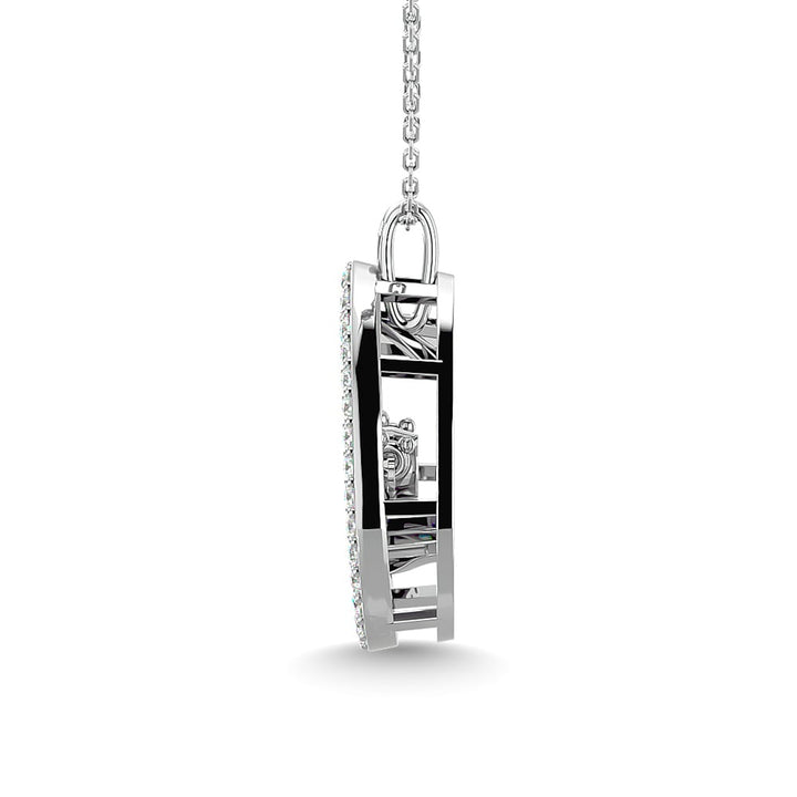 Diamond 1/4 Ct.Tw. Pear Shape Pendant in 14K White Gold