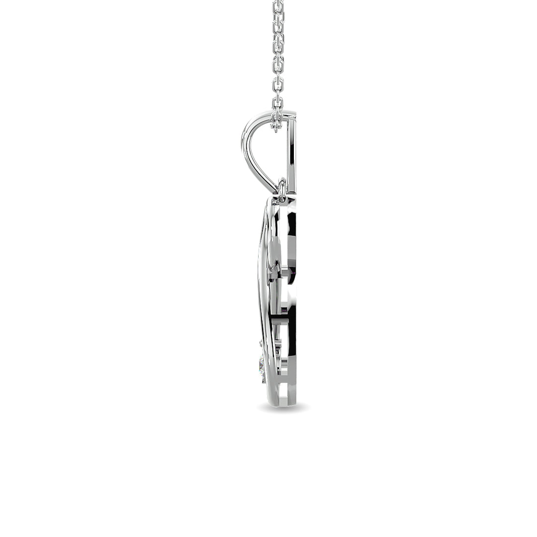 Diamond 1/20 Ct.tw Infinity Earrings in Sterling Silver