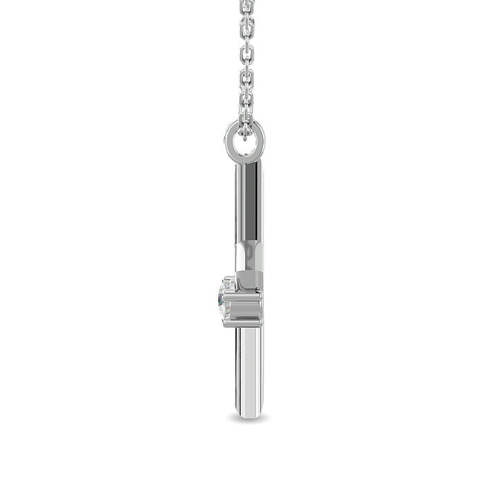 Diamond 1/20 Ct.tw Star Pendant in Sterling Silver
