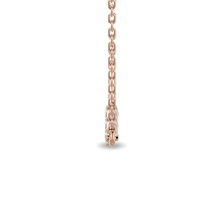 Diamond 1/10 Ct.tw Fashion Necklace in 10K Rose Gold