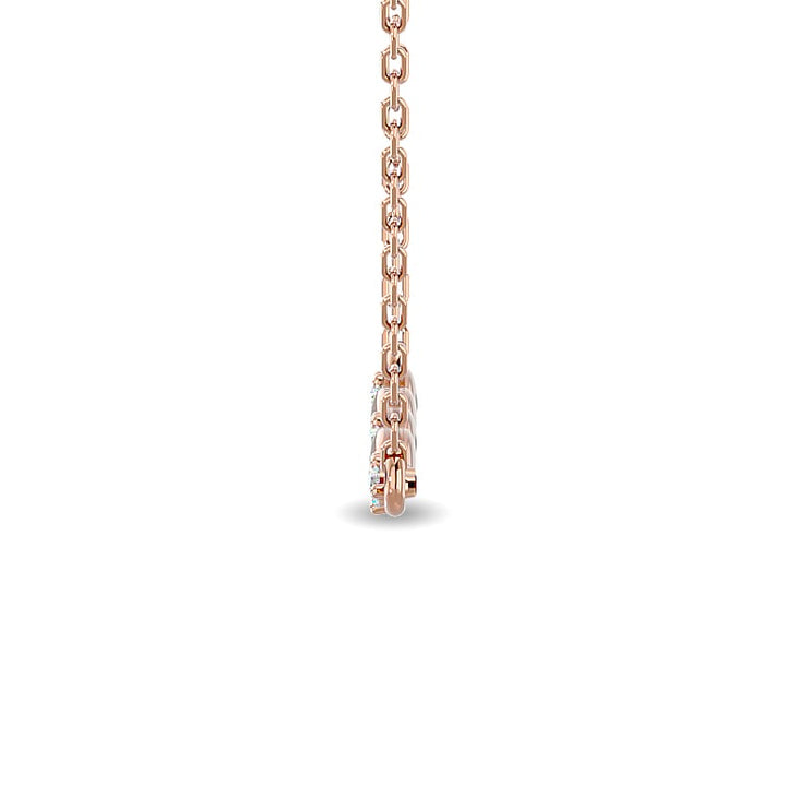 Diamond 1/10 Ct.tw Fashion Necklace in 10K Rose Gold