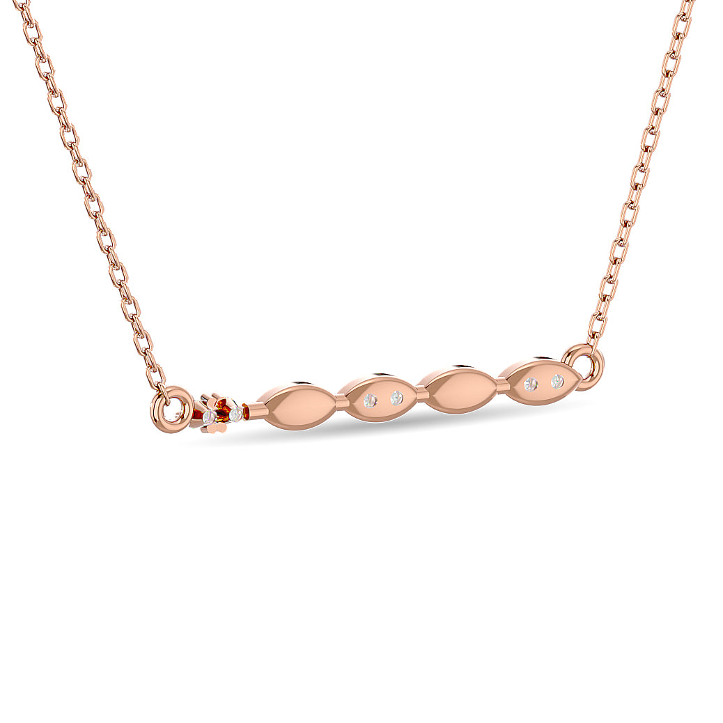 Diamond 1/10 Ct.tw Fashion Necklace in 10K Rose Gold