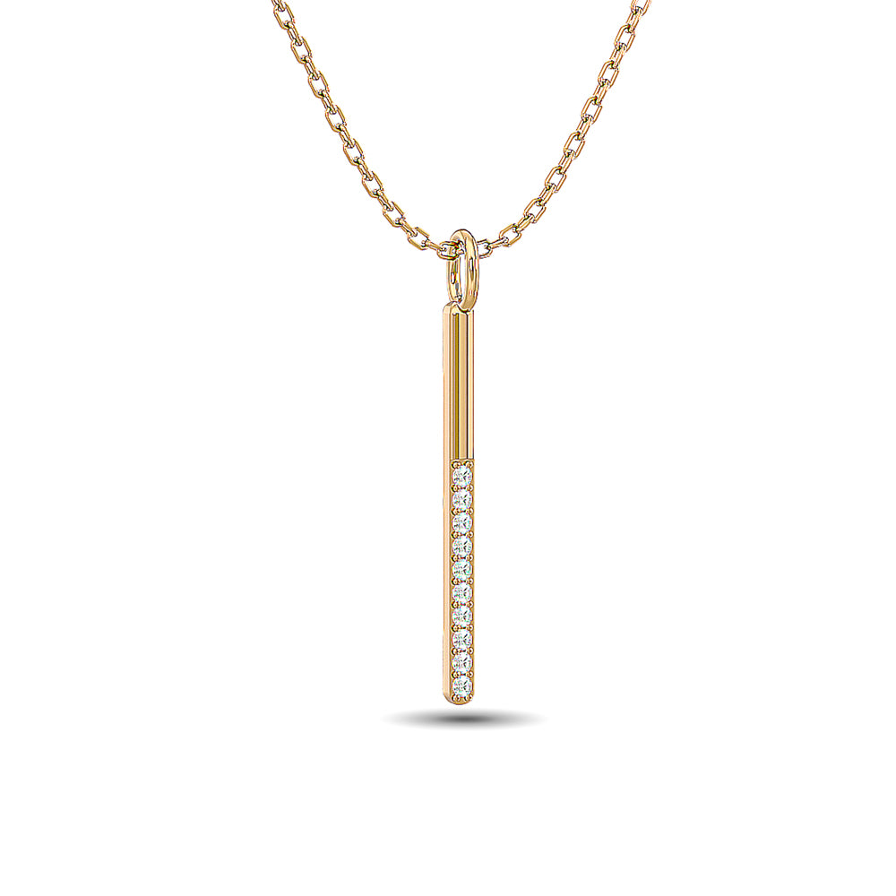 Diamond 1/10 Ct.tw Fashion Pendant in 10K Yellow Gold