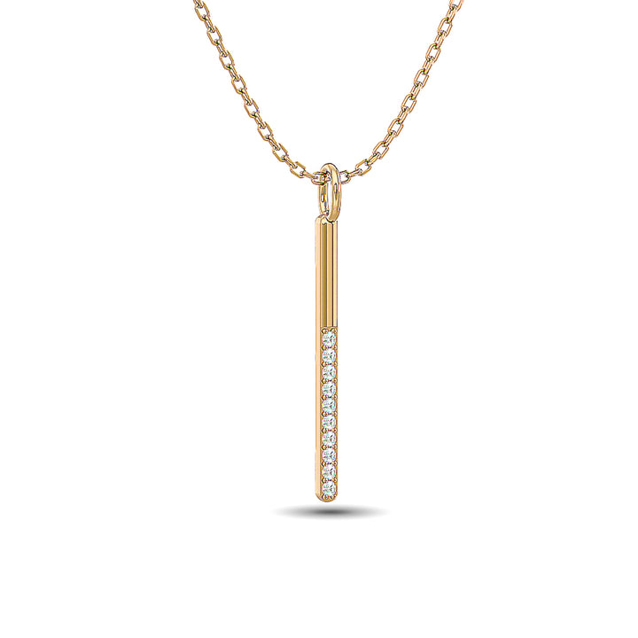 Diamond 1/10 Ct.tw Fashion Pendant in 10K Yellow Gold