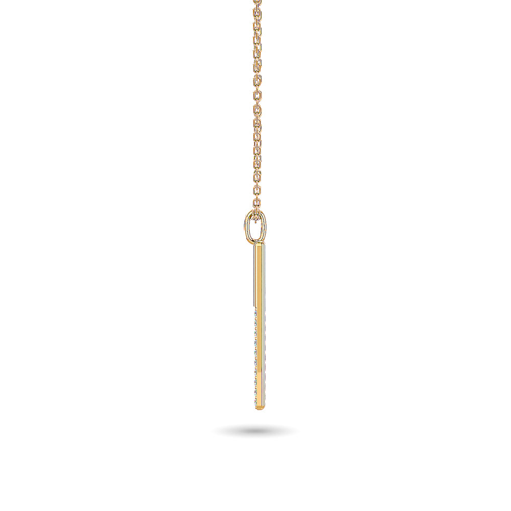 Diamond 1/10 Ct.tw Fashion Pendant in 10K Yellow Gold