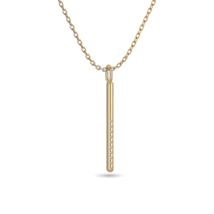 Diamond 1/10 Ct.tw Fashion Pendant in 10K Yellow Gold