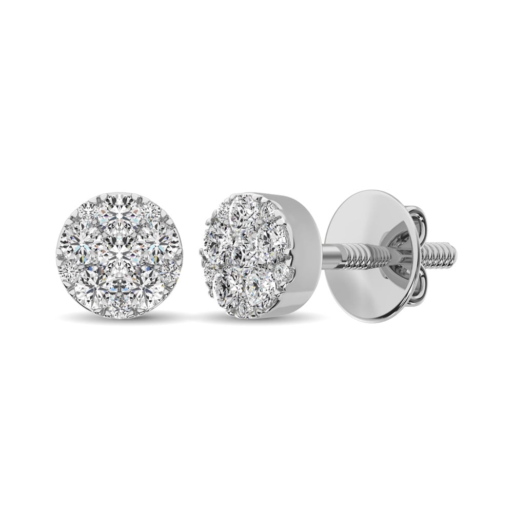 Diamond Stud Earrings 1/3 Ct.tw Round-cut in 10K White Gold