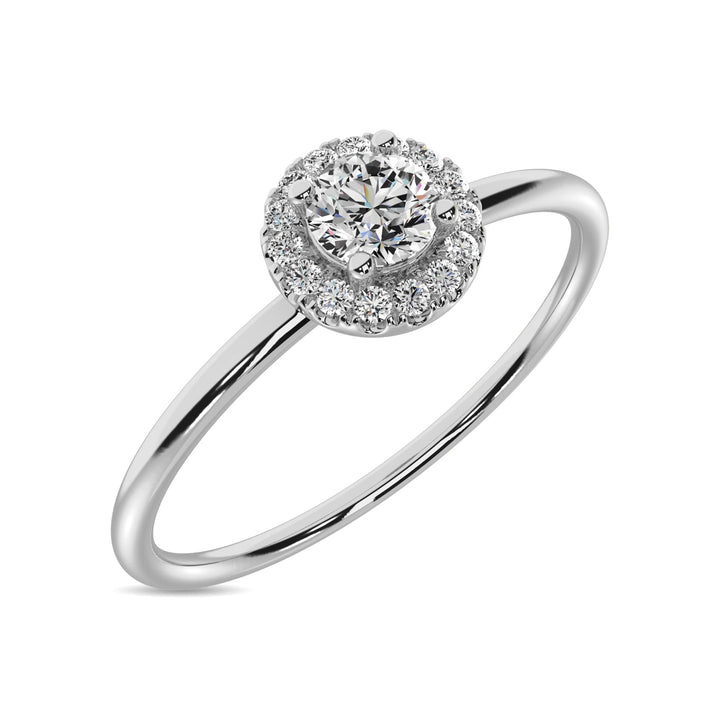 Diamond 1/5 Ct.tw Round Cut Fashion Ring in 10K White Gold