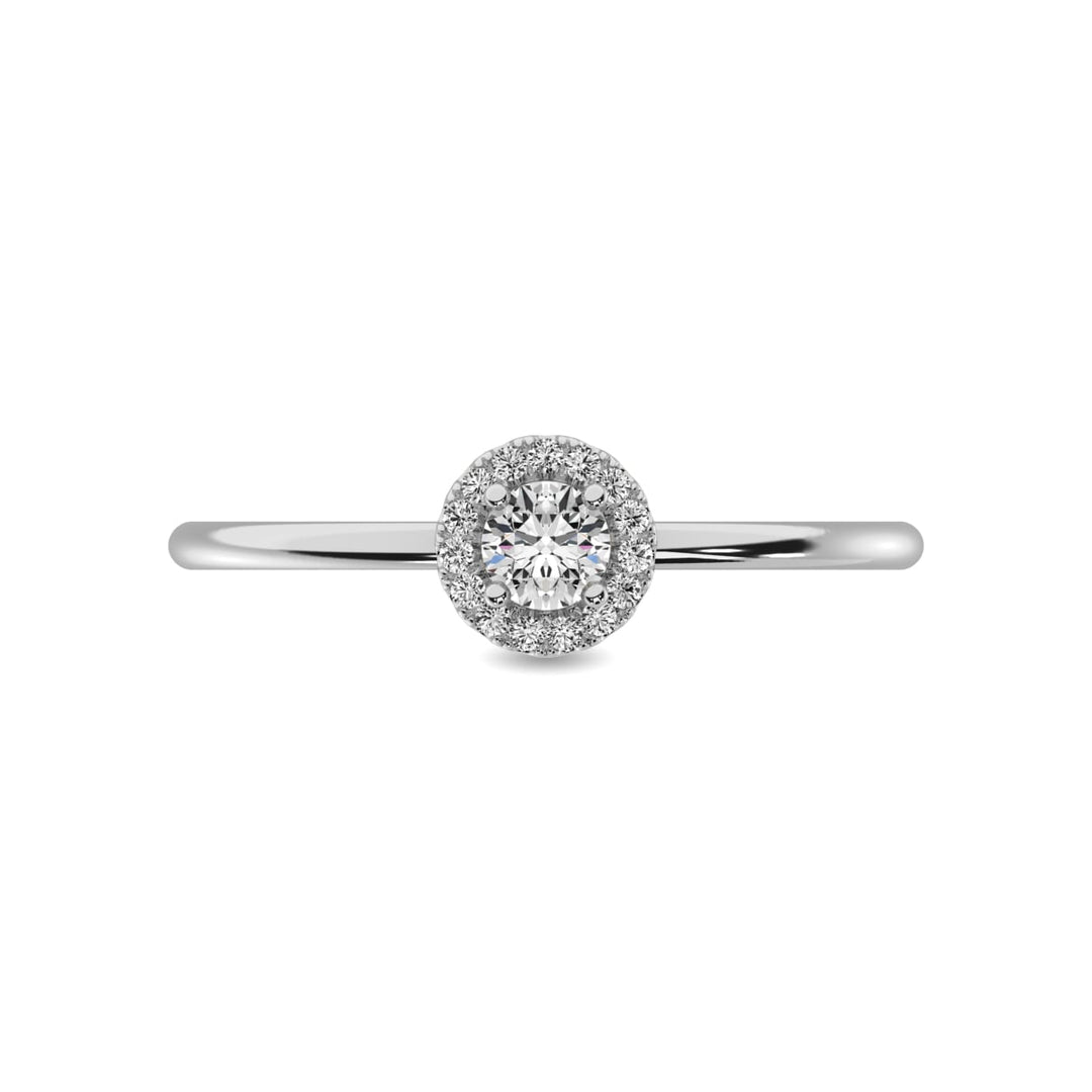 Diamond 1/5 Ct.tw Round Cut Fashion Ring in 10K White Gold