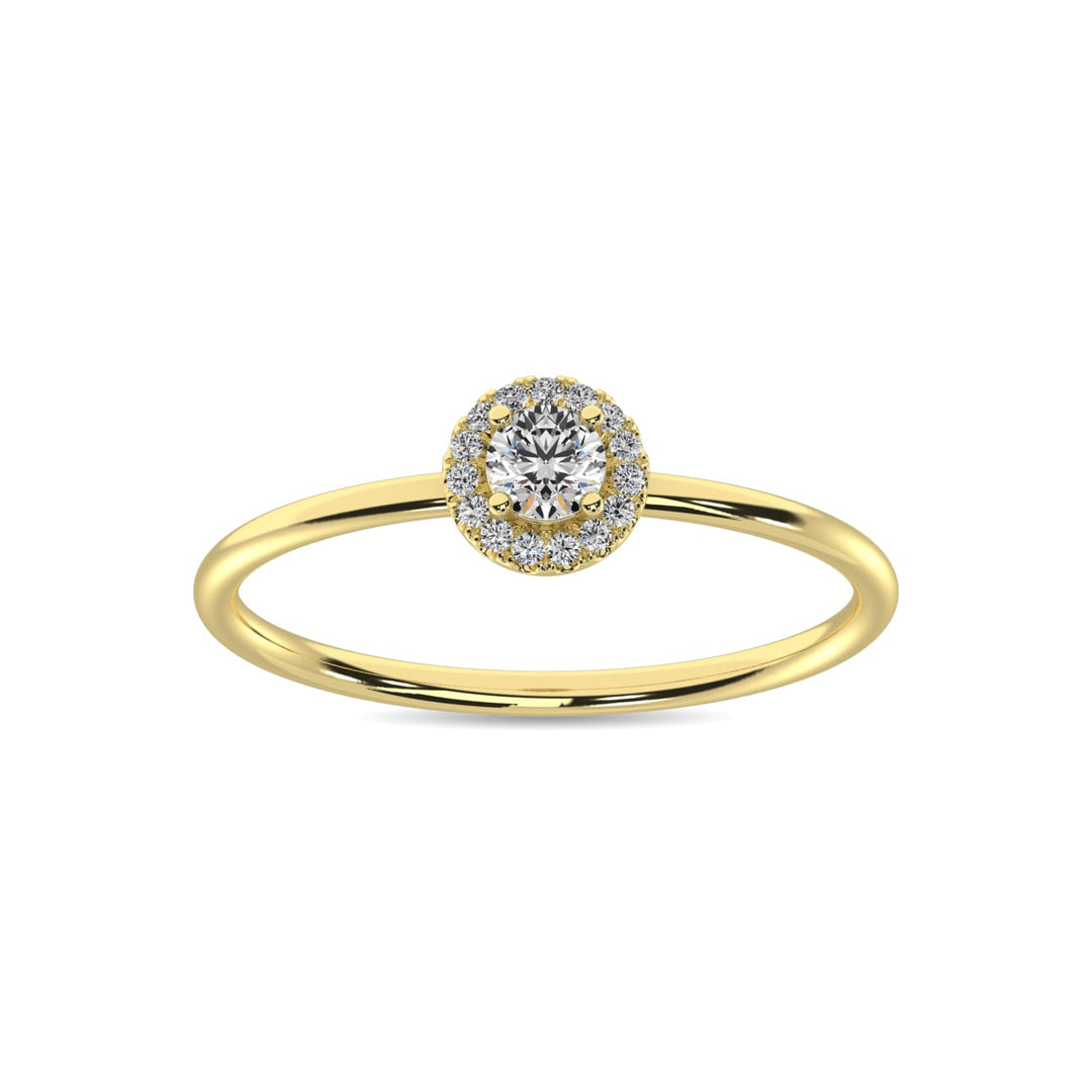 Diamond 1/5 Ct.tw Round Cut Fashion Ring in 10K Yellow Gold