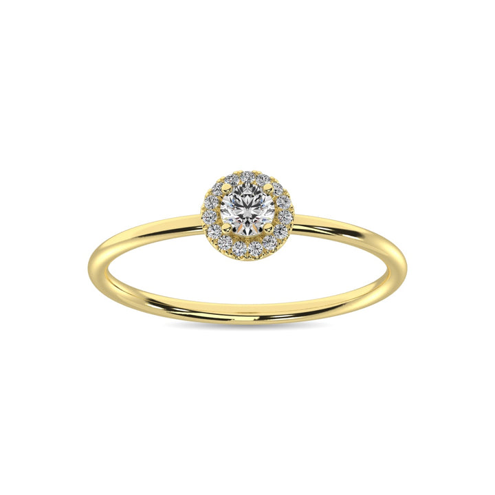 Diamond 1/5 Ct.tw Round Cut Fashion Ring in 10K Yellow Gold