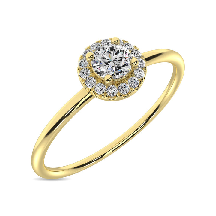 Diamond 1/5 Ct.tw Round Cut Fashion Ring in 10K Yellow Gold