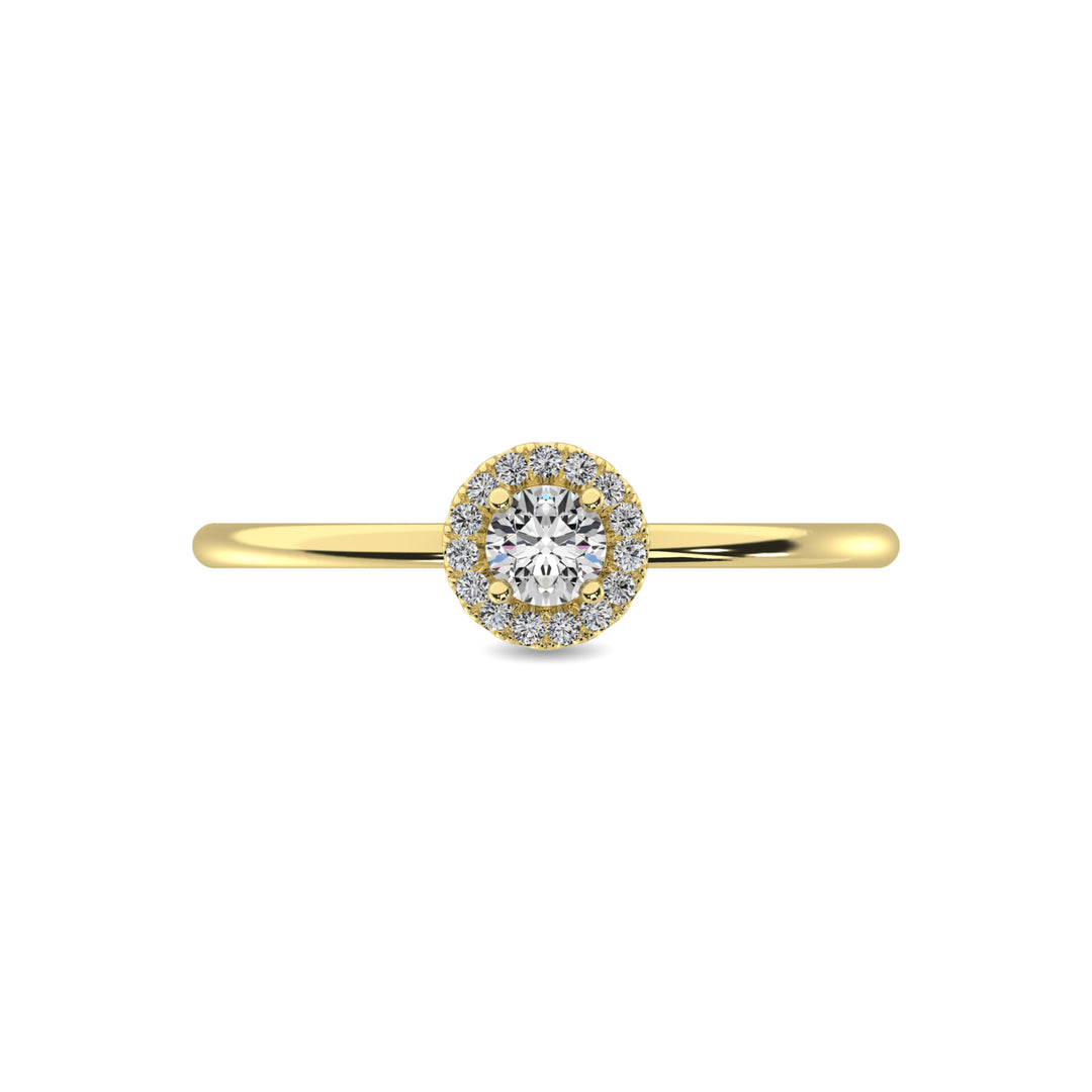 Diamond 1/5 Ct.tw Round Cut Fashion Ring in 10K Yellow Gold