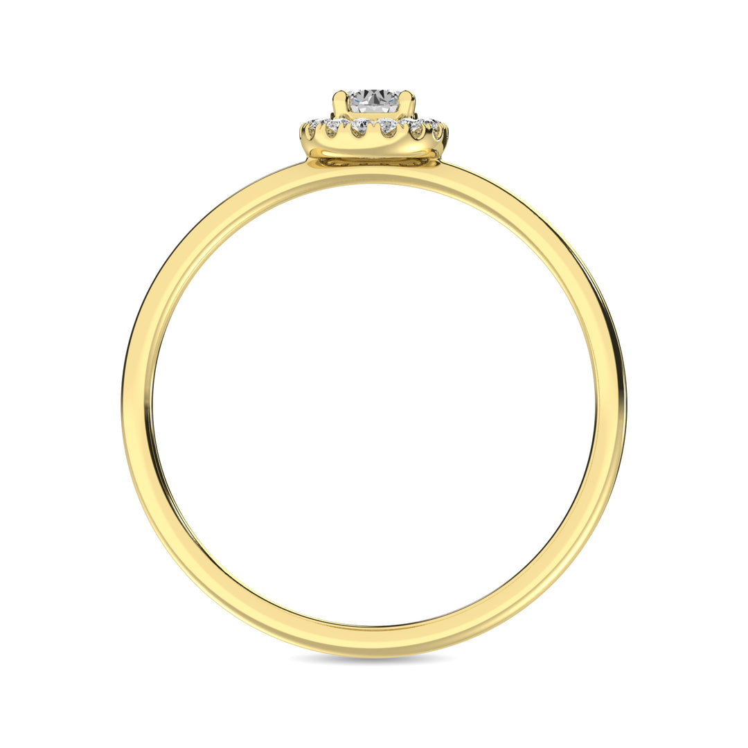 Diamond 1/5 Ct.tw Round Cut Fashion Ring in 10K Yellow Gold