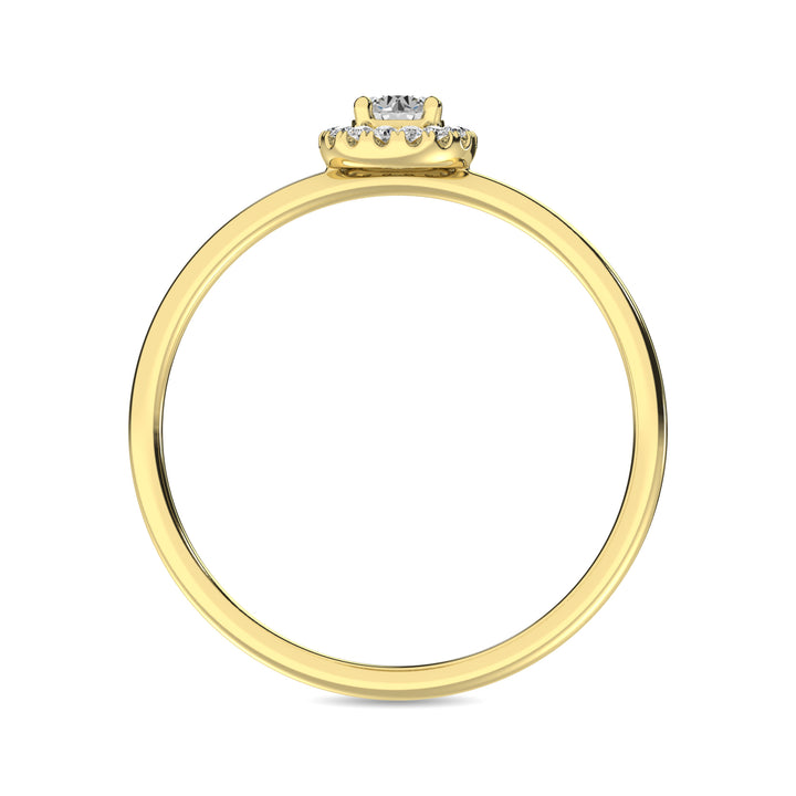 Diamond 1/5 Ct.tw Round Cut Fashion Ring in 10K Yellow Gold
