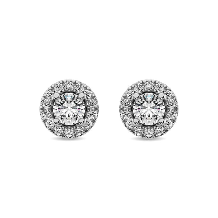 Diamond 1/4 Ct.tw Round Cut Fashion Earrings in 10K White Gold