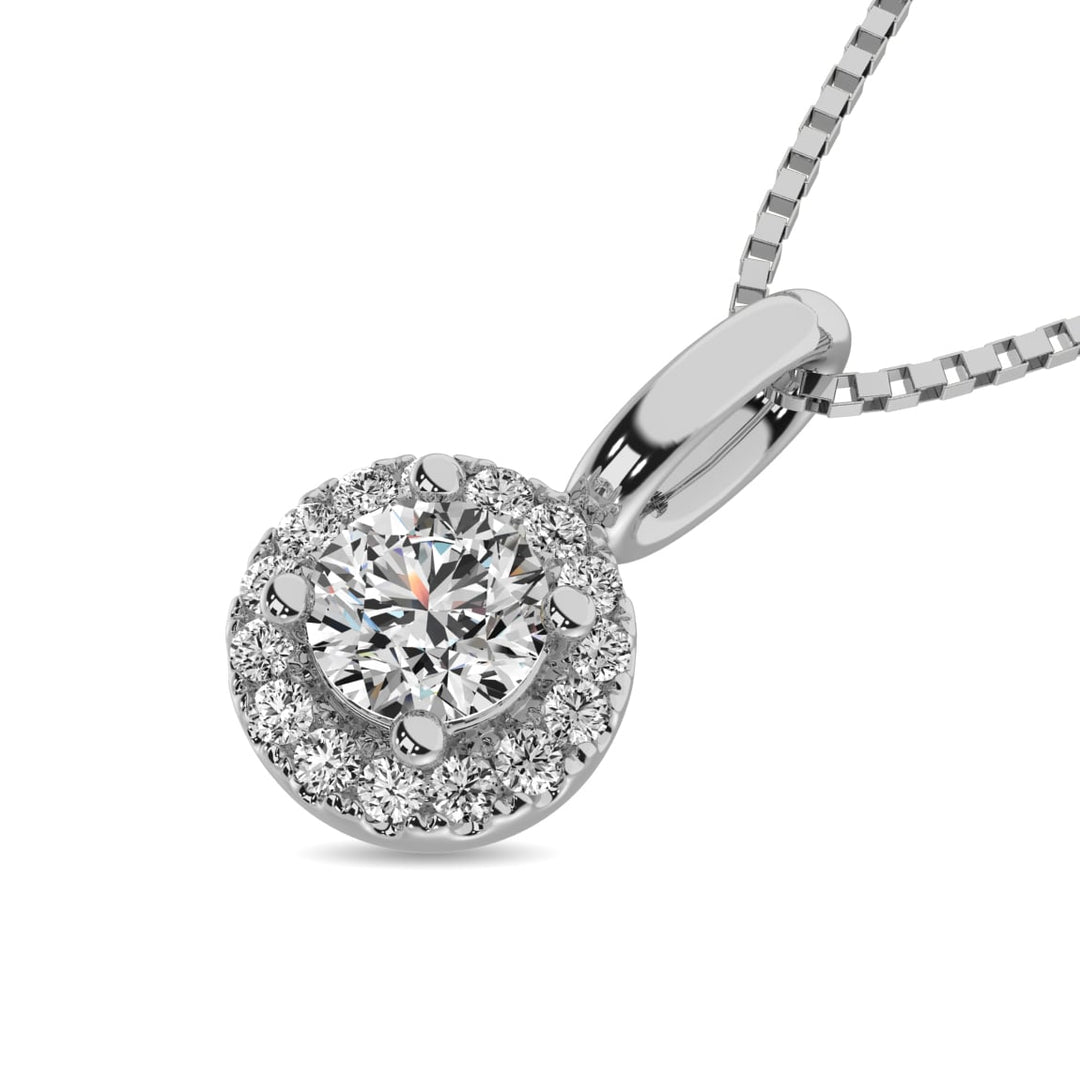 Diamond 1/5 Ct.tw Round Cut Fashion Pendant in 10K White Gold