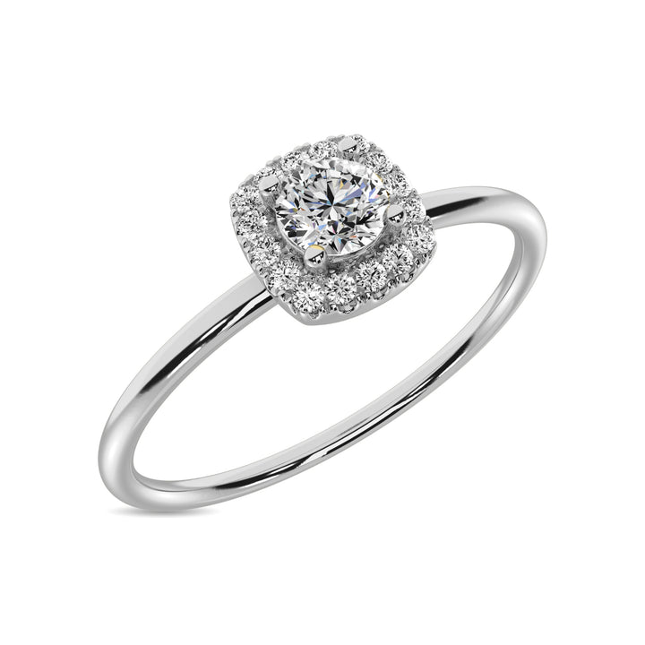 Diamond 1/5 Ct.tw Round Cut Fashion Ring in 10K White Gold