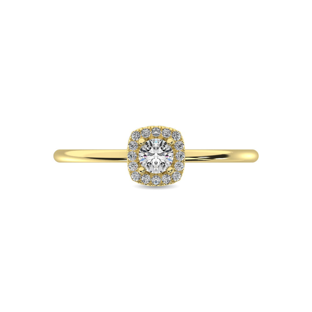 Diamond 1/5 Ct.tw Round Cut Fashion Ring in 10K Yellow Gold