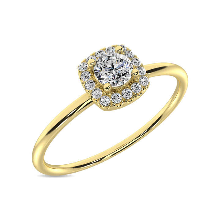 Diamond 1/5 Ct.tw Round Cut Fashion Ring in 10K Yellow Gold
