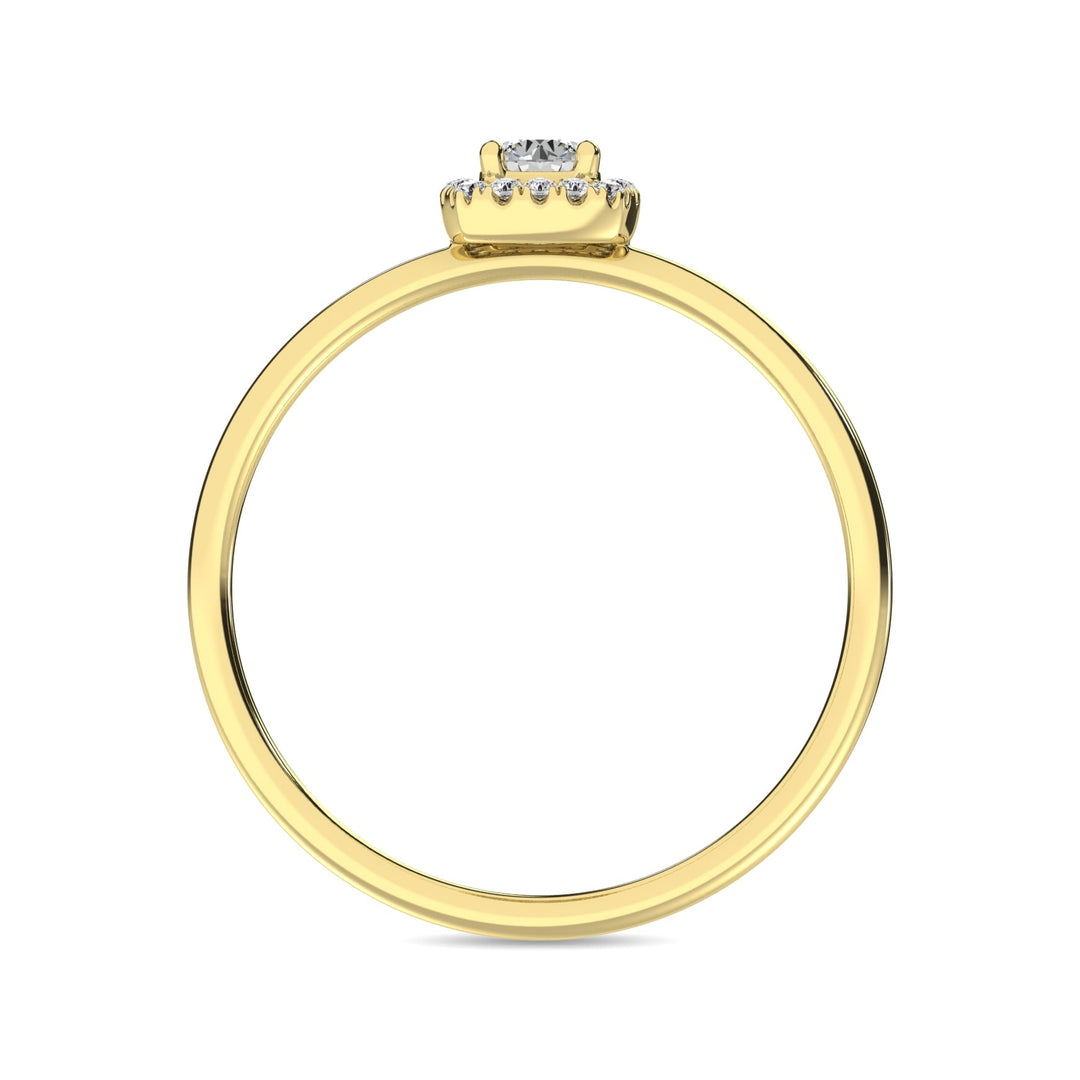 Diamond 1/5 Ct.tw Round Cut Fashion Ring in 10K Yellow Gold