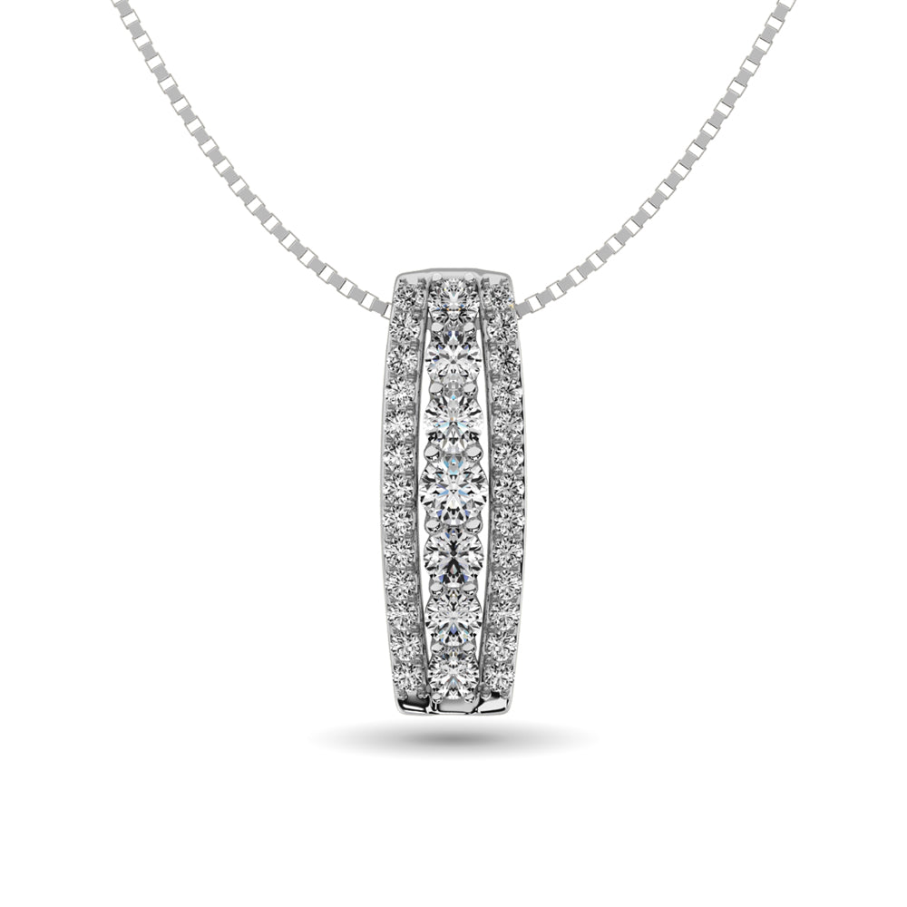 Diamond 1/4 Ct.tw Baguette Fashion Ring in 14K White Gold