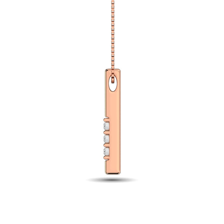Diamond 1/20 Ct.tw Triology Pendant in 10K Rose Gold