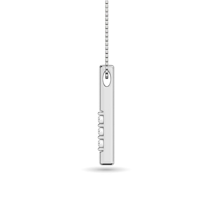 Diamond 1/20 Ct.tw Triology Pendant in 10K White Gold