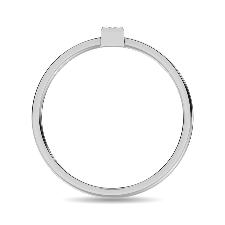 Diamond 1/20 Ct.tw Baguette Cut Fashion Ring in 10K White Gold