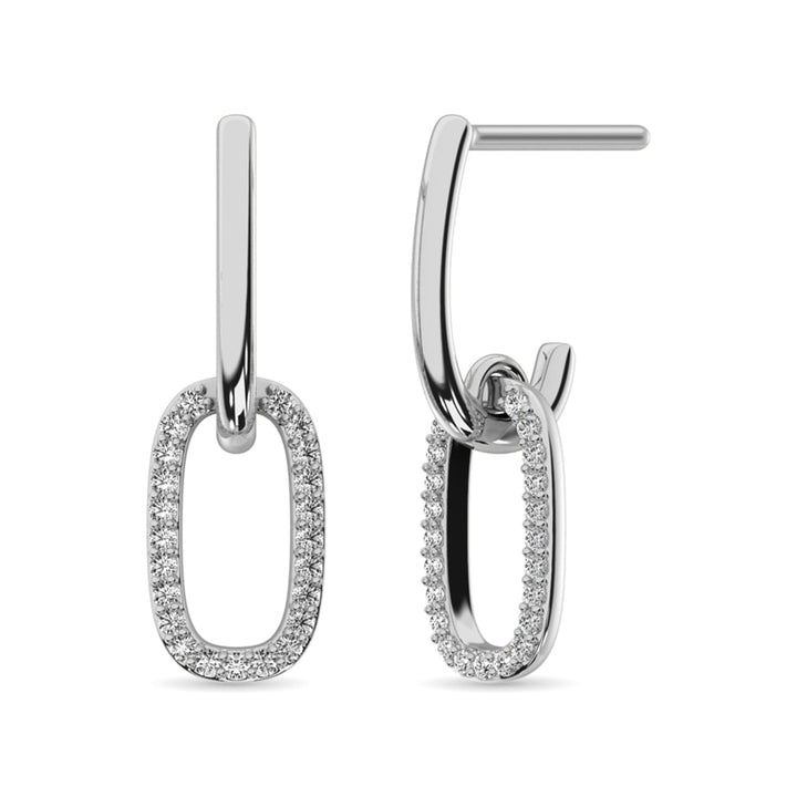 Diamond Fashion Earrings 1/6 Ct.tw in 14K White Gold