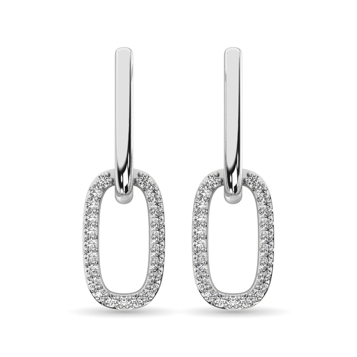 Diamond Fashion Earrings 1/6 Ct.tw in 14K White Gold
