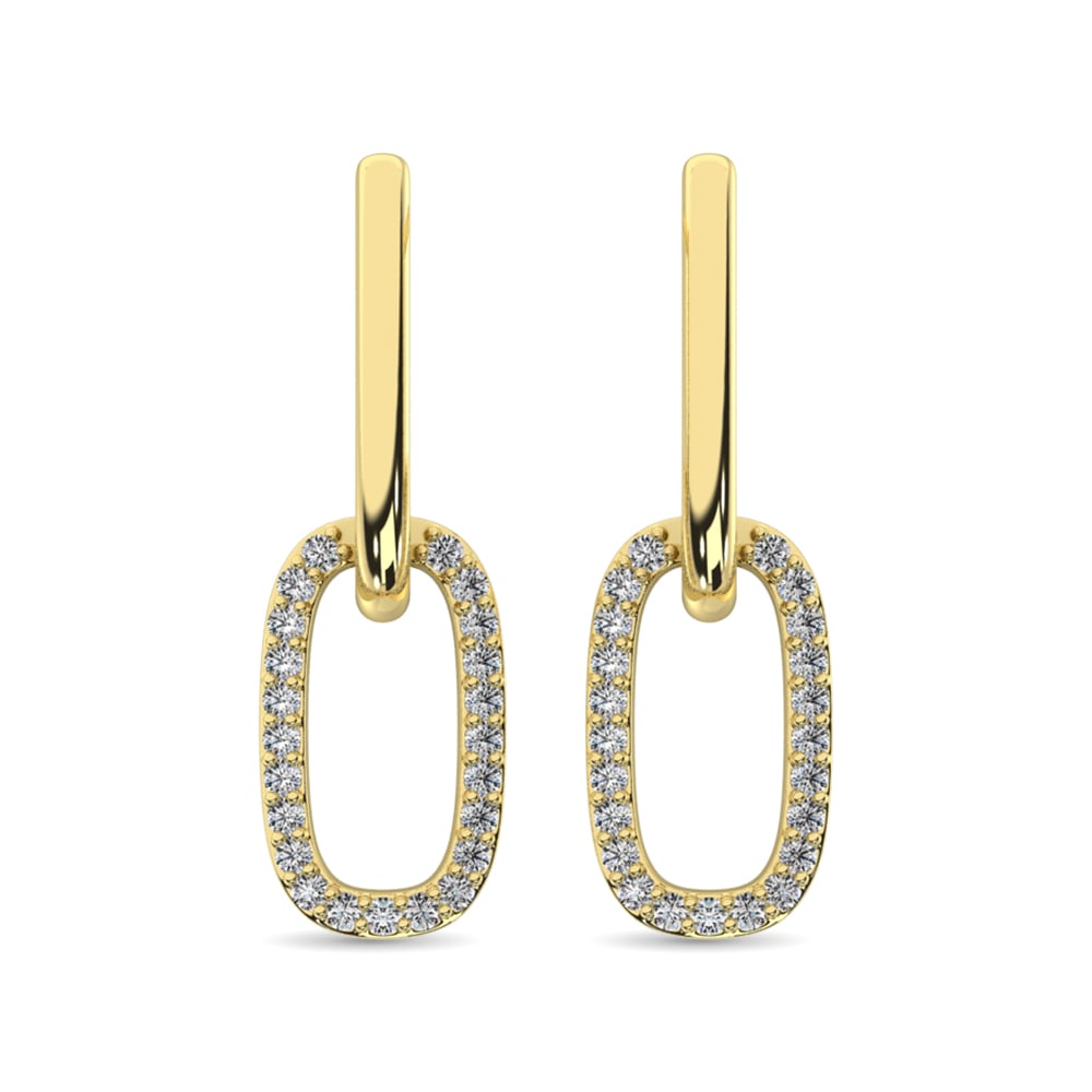 Diamond Fashion Earrings 1/6 Ct.tw in 14K Yellow Gold