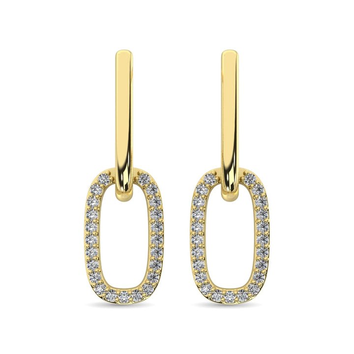 Diamond Fashion Earrings 1/6 Ct.tw in 14K Yellow Gold