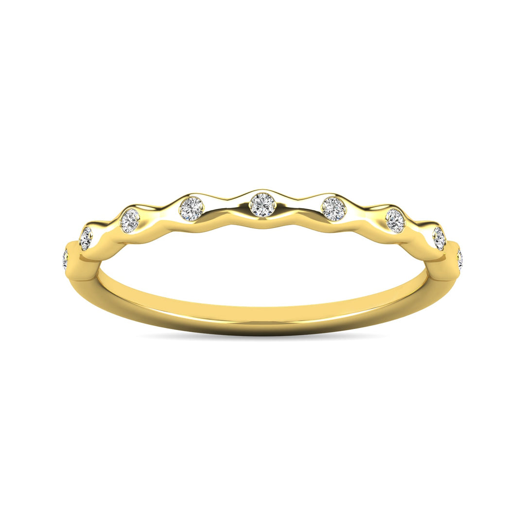 Diamond 1/10 ct tw Stackable Ring in 10K Yellow Gold