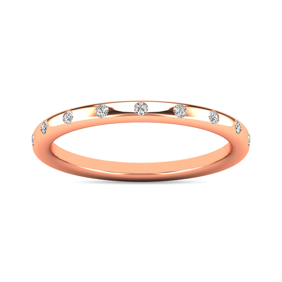 Diamond 1/10 Ct.tw Stackable Ring in 14K Rose Gold
