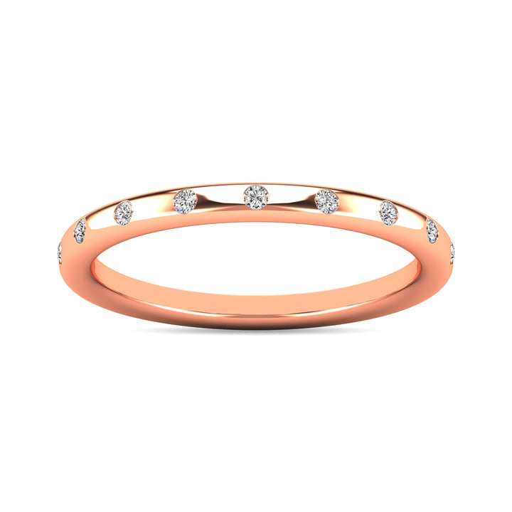 Diamond 1/10 Ct.tw Stackable Ring in 14K Rose Gold