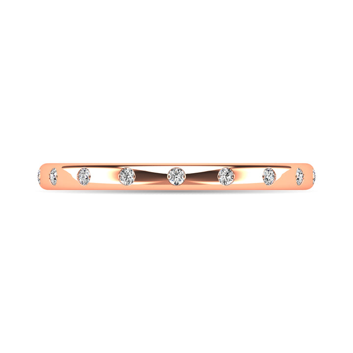 Diamond 1/10 Ct.tw Stackable Ring in 14K Rose Gold