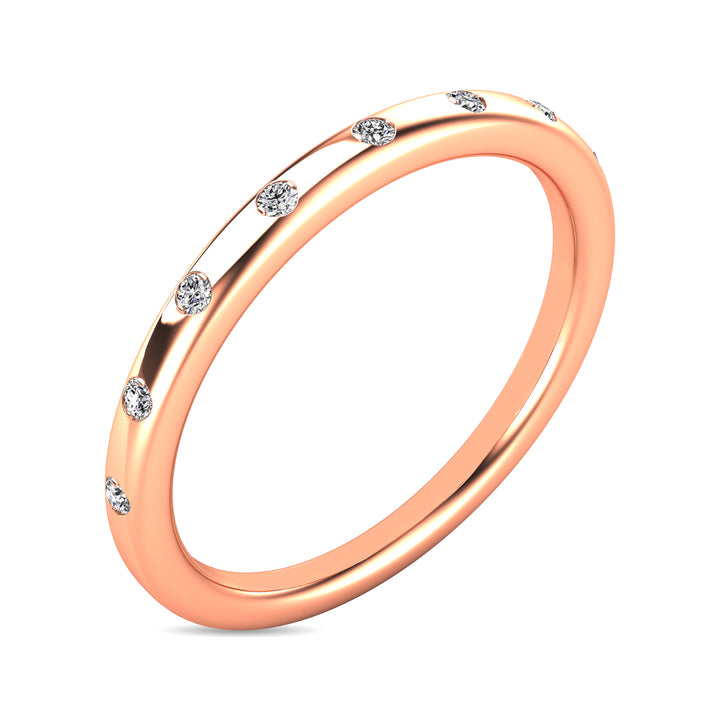 Diamond 1/10 Ct.tw Stackable Ring in 14K Rose Gold