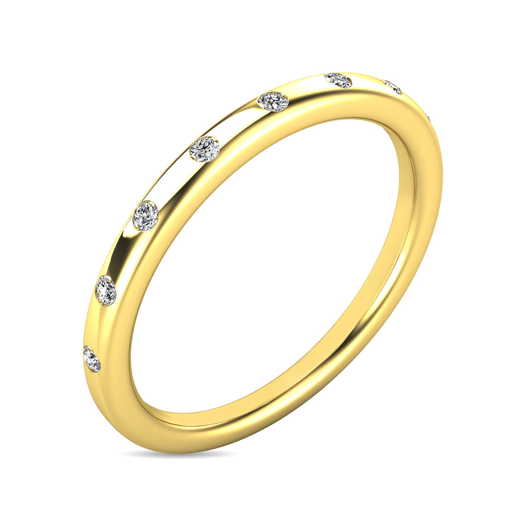 Diamond 1/10 Ct.tw Stackable Ring in 14K Yellow Gold