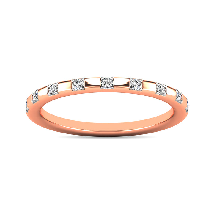 Diamond 1/10 Ct.tw Stackable Ring in 10K Rose Gold