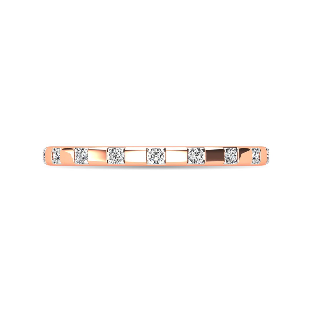 Diamond 1/10 Ct.tw Stackable Ring in 10K Rose Gold
