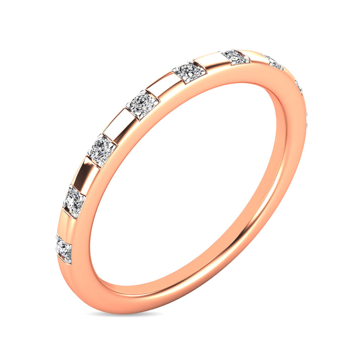 Diamond 1/10 Ct.tw Stackable Ring in 10K Rose Gold
