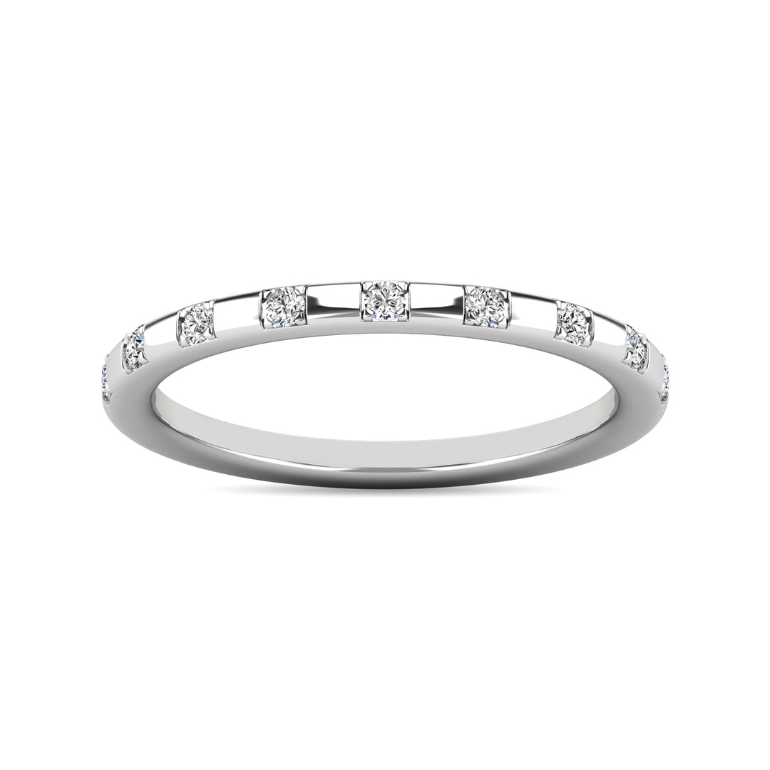Diamond 1/10 Ct.tw Stackable Ring in 10K White Gold