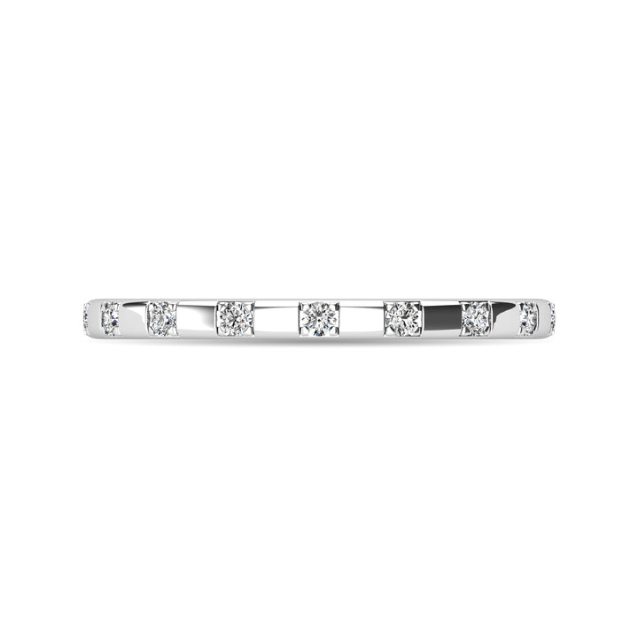 Diamond 1/10 Ct.tw Stackable Ring in 10K White Gold