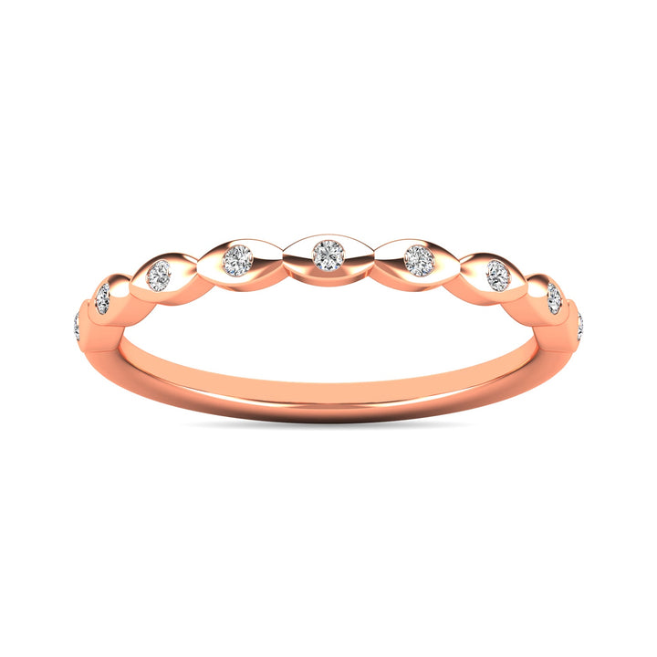 Diamond 1/10 Ct.tw Stackable Ring in 10K Rose Gold