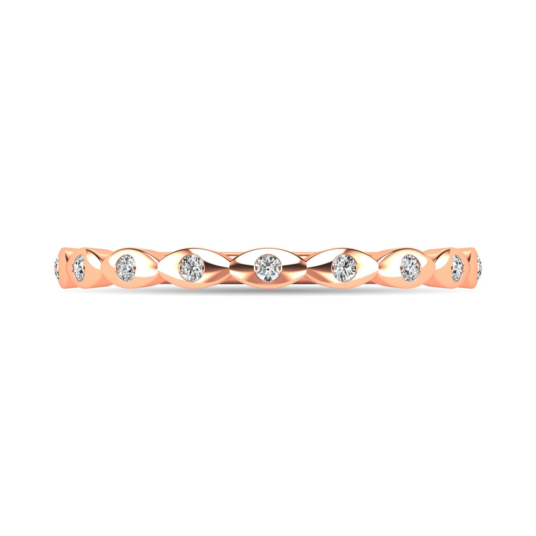 Diamond 1/10 Ct.tw Stackable Ring in 10K Rose Gold