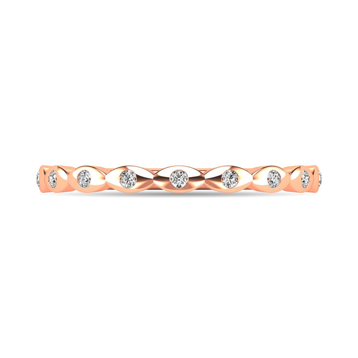 Diamond 1/10 Ct.tw Stackable Ring in 10K Rose Gold